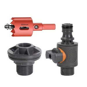 Kit de raccords pour réservoir d'eau, 3 pièces, en PVC, avec sortie réglable, compatible avec les raccords de tuyau d'arrosage en vrac - Product Image 5