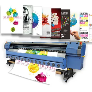 High speed konica canvas printing machine outdoor solvent printer advertising billboard machines for vinyl flex banner print