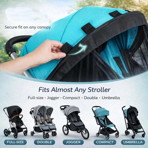 Cubierta Universal para Cochecito de Bebé, Protección Solar UV con Malla Transpirable, Extensor de Toldo, Accesorios para Verano al Aire Libre - Product Image 6