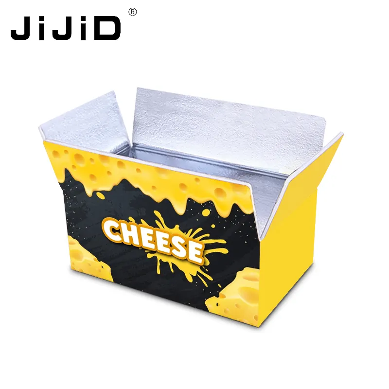 JiJiD断熱フォームボックス冷凍アルミニウムストロベリー包装紙箱アイスクリーム用