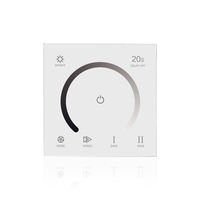 Contrôleur de variateur LED intelligent professionnel à écran tactile mural 12V 24V DMX certifié ROHS en plastique, installation facile