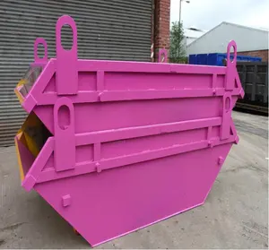 Mobile Skip Bin Outdoor Refuse Collector Skip Hire For Industrial Waste