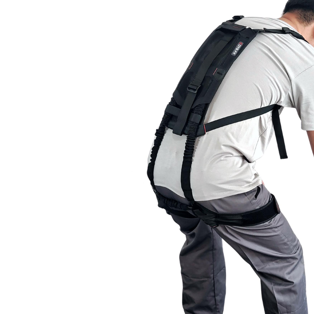 Pure Mechanical Exoskeleton Assists Carrying Mechanical Robot