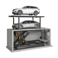 Plateforme élévatrice à ciseaux avec hauteur de levage et dimensions de plateforme sur mesure pour le levage de charges sur le plancher des usines