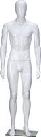 Maniquí de Exhibición de Lujo para Tienda de Moda, Masculino, Blanco, Musculoso, de Cuerpo Completo, de Plástico, en Posición de Pie, 185 cm, Estilo Europeo, Marca Luoben