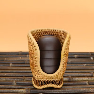 Cesta para utensilios de mimbre natural al por mayor, cesta de almacenamiento de bambú para cocina, mesa de comedor y decoración del hogar - Product Image 2