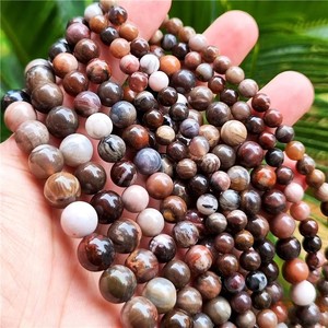 Perles en vrac de jade Dongling vert et rouge naturel, marque Ruixin, origine Yiwu, vente en gros, fournitures pour la fabrication de bijoux DIY (bracelets et colliers) - Product Image 2