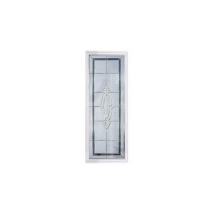 Porte d'entrée en bois avec verre dépoli pour jardins, salles de bain, bureaux et chambres à coucher - Product Image 2