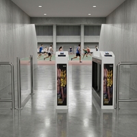 Torniquete Giratorio de Acero Inoxidable 304 con Control de Acceso por RFID, Código QR y Reconocimiento Facial para Estadios y Atracciones Turísticas, OEM, ODM, CE