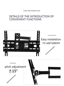 TV LCD Télescopique Support Pliant 26-55 Pouces Écran Mural Trois <span class=keywords><strong>Bras</strong></span> Support Tv Support Mural - Product Image 3
