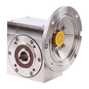 Motorreductor de velocidad con engranaje de tornillo sin fin de acero inoxidable SSRV075 resistente a la corrosión - Product Image 3