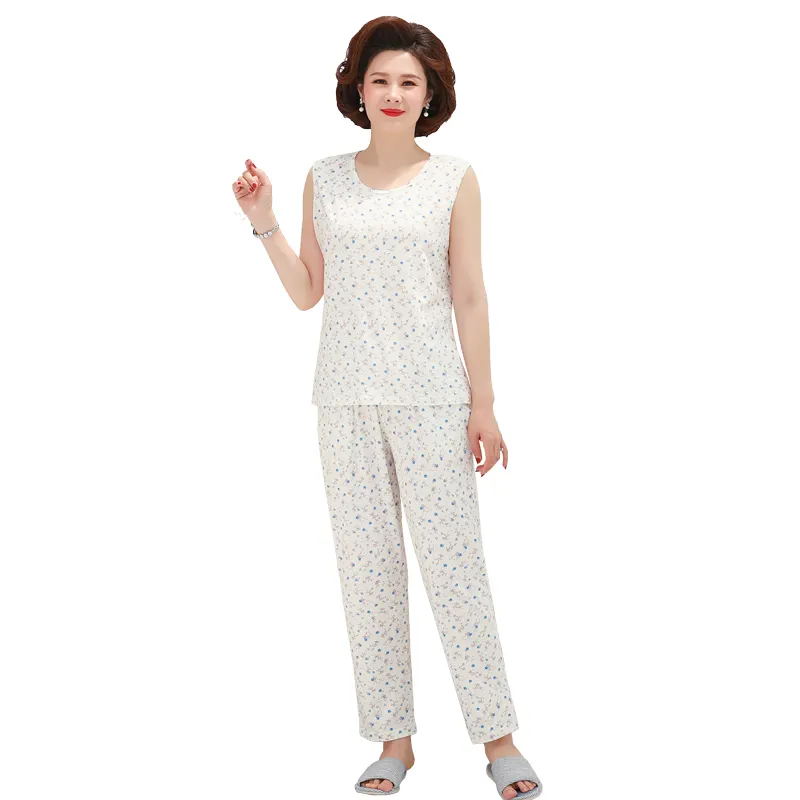 2022 tasarımcı pijama SetsPyjamas kadın pijama ipek gecelik uzun bayanlar bambu pamuk kolsuz elbise