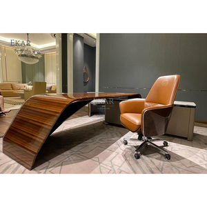 Juego de mesa multicapa para oficina en casa, diseño moderno en forma de L, Oficina Ejecutiva de madera, escritorio de altura ajustable - Product Image 1