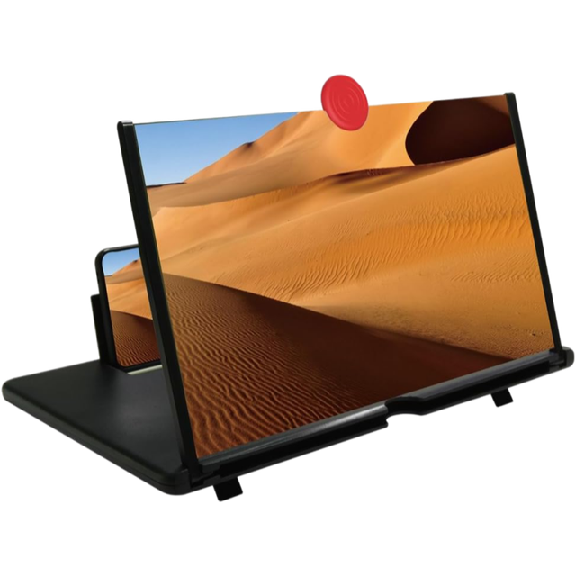 Outdoor Indoor Travel Toys 10/12/14/18/20 Inch 3D Phone Screen Magnifier, Foldable Phone Stand With Screen Amplifier for Video