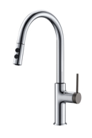 Robinet de cuisine moderne à poignée unique avec capteur tactile, certifié CUPC NSF61 AB100, avec cartouche céramique, douchette extractible, finition noir, or, bronze, chrome