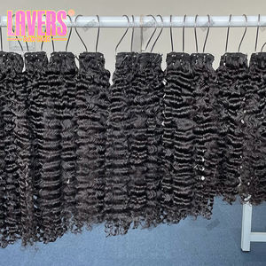 紫菜15A级生缅甸卷曲处女发束，深波柬埔寨束生巴西生发束 - Product Image 5