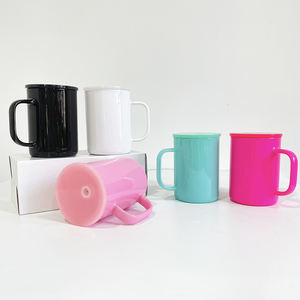 Tapas coloridas <span class=keywords><strong>Taza</strong></span> de vidrio de sublimación de 17oz con tapa de plástico de color <span class=keywords><strong>Taza</strong></span> de café de vidrio <span class=keywords><strong>sublimable</strong></span> de 17oz sin BPA con tapa colorida - Product Image 1