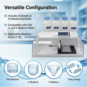 เครื่องล้างจานอัตโนมัติราคาขายส่ง รับประกันประสิทธิภาพการล้าง <span class=keywords><strong>ELISA</strong></span> ที่แม่นยำสำหรับห้องปฏิบัติการที่มีความต้องการสูง - Product Image 6
