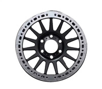 Jantes en alliage de style Beadlock tout-terrain personnalisées 17 18 20 22 24 pouces 6x139.7 5x127 6x135 PCD pour Toyota Ford Jeep 4x4 SUV
