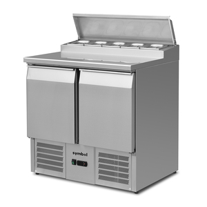 VNTKITCHEN VNT-US900 <span class=keywords><strong>Banco</strong></span> Refrigerato in Acciaio <span class=keywords><strong>Inox</strong></span> da 900mm per Insalate e Preparazione Pizza con Piano di Lavoro Refrigerato - Product Image 5