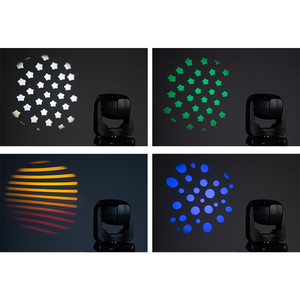 Effet d'animation de lavage de point de faisceau LED 300W avec 8 gobo fixes avec 7 gobo rotatifs led lumière à tête mobile - Product Image 5