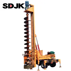 highway guardrail pile driver machine/ mini hydraulic static rotary portable crawler gasoline pile driver