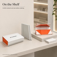 Boîte cadeau magnétique pliable blanche, emballage en carton personnalisé pour cosmétiques et cadeaux