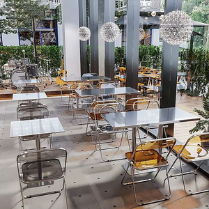 โต๊ะอาหารสแตนเลสแบบหนาพิเศษ - ที่นั่งโรงอาหารสำหรับนักเรียน/พนักงานโรงงาน - Product Image 6