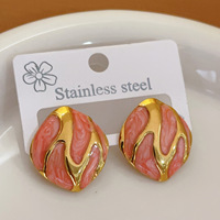Gaovo – boucles d'oreilles carrées irrégulières vintage pour femmes, bijoux fantaisie exquis en acier inoxydable résistant au ternissement