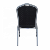 Vente en gros en usine chaise de banquet moderne et élégante empilable durable en tissu pour salle de réunion en aluminium pour hôtel pour réception de mariage