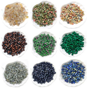 Améthyste Aventurine Lapis Lazuli <span class=keywords><strong>Quartz</strong></span> Tumbled Stones Poli Square Rolling Stone Jewelry Making Findings - Product Image 4