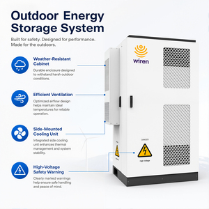 Armoire de stockage d'énergie solaire commerciale BESS Volt160 160 kWh 80 kW pour extérieur, batterie LiFePO4 - Product Image 4