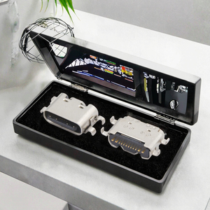 DSC-174 One-Stop Customizable 4-Pin <b>USB</b> Type C Female Connector <b>Socket</b> Multiple Models 6P <b>Power</b> Application Brass Contact - Product Image 3