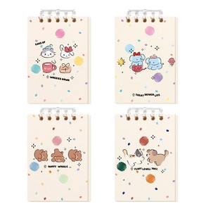 Mini Cartoon Loose Leaf Notebook 80 <b>Sheets</b> Lined Portable Detachable For Students Writing Notebooks - Product Image 5
