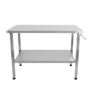 Heavy Duty Commercial Workbench Height Adjustment Stainless Steel <b>Table</b> for Outdoor/Indoor kitchen - Product Image 1