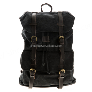 Durable ocio para hombre desmontable antirrobo poliéster Moto Biker estilo encerado impermeable deportes lona mochila cuero - Product Image 3