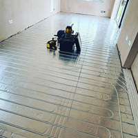 Planche de chauffage par le sol en aluminium gaufré personnalisable, épaisseur 30 mm, pour usage domestique et commercial