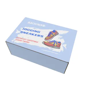 GMI scatole di scarpe per l'imballaggio di carta ondulata personalizzata all'ingrosso di nuovi prodotti di tendenza moda personalizzare scatole di cartone per scarpe
