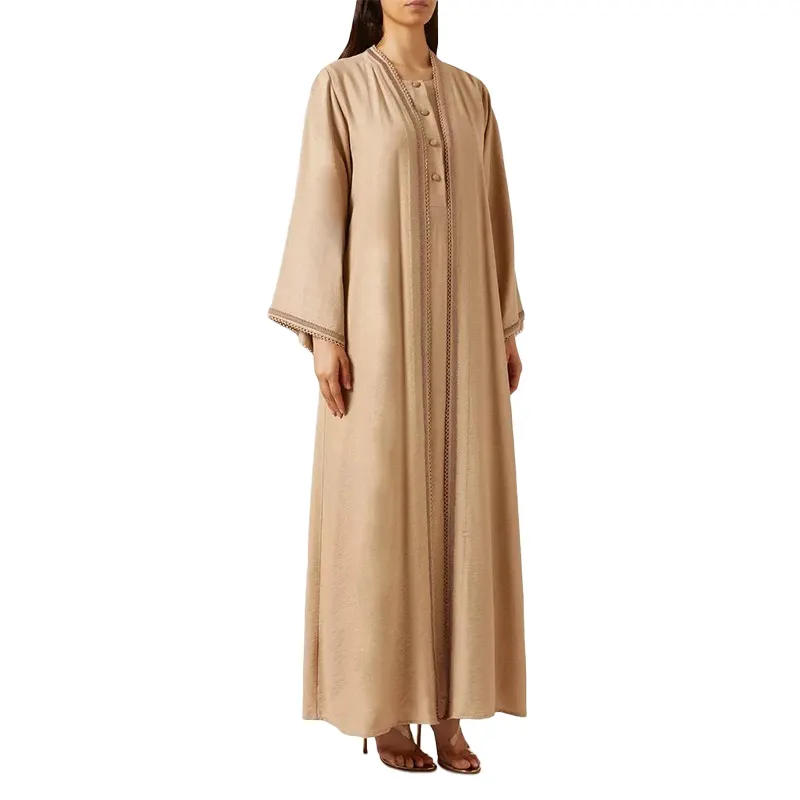 Stile arabo Dubai donna musulmano abito interno aperto Abaya Set all'ingrosso abbigliamento islamico donna musulmana Cardigan Suit