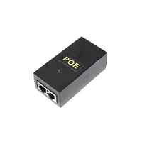 Uni Eropa Dinding Plug 48V 0.5A 24W Dinding Poe Injector Power Over Ethernet Adaptor 802.3af