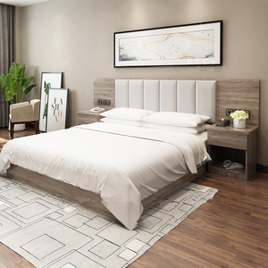 Set Camera da Letto Moderno per Hotel con Letto Matrimoniale, Arredamento Alberghiero - Product Image 2