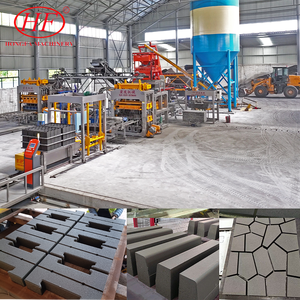 Linea di Produzione Automatica QT10-15 per Blocchi Cavi <span class=keywords><strong>in</strong></span> Calcestruzzo, <span class=keywords><strong>Mattoni</strong></span> Solidi, Pavimentazioni Autobloccanti, Piastrelle <span class=keywords><strong>in</strong></span> Tuff, Idraulica - Product Image 1