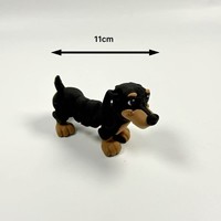 Figurine de chiot réaliste imprimée en 3D, Teckel articulé avec articulations mobiles, Jouet cadeau, Artisanat en plastique tendance pour collectionneurs