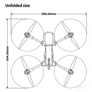 Heavy 10 Inch Carbon Fiber Brushless Motor UAV 5KG Payload Long Range 15km FPV Racing 4W VTX RC Thermal Camera full set drones - Product Image 6