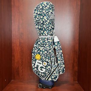 NOUVEAU <span class=keywords><strong>Sac</strong></span> <span class=keywords><strong>de</strong></span> golf PEARLY GATES pour hommes et femmes, avec poignée télescopique, en tissu motif chrysanthème et marguerite florale - Product Image 3