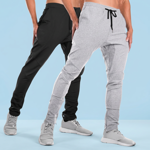 Nuevos Pantalones Casuales Inteligentes para Hombre, Estilo Europeo Americano, Cintura Media, Transpirables, con Cierre de Cordón, Personalizables en la Pierna Izquierda, Venta al Por Mayor Transfronteriza - Product Image 2