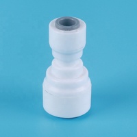 Professionnel 3/8 3/8 pouces égal tuyau droit réduisant connecteur droit connexion couplage plastique rapide pour système d'eau RO
