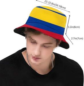 Sombrero de Pescador con Estampado de la Bandera Nacional Colombiana, Souvenir del Día de la Independencia de Colombia, Sombrero Conmemorativo para Regalo, Venta al Por Mayor Hannuo - Product Image 3