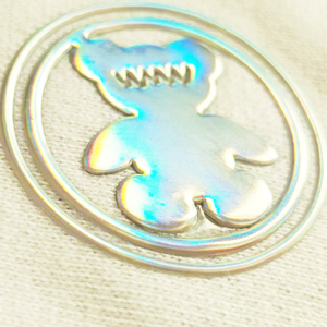 Nhà Máy Giá Tùy Chỉnh Vàng Hình Chữ Nhật Cuộn Thân Thiện Với Môi Chất Lượng Cao Truyền Nhiệt Cao-Tần Số 3D Nổi May Mặc - Product Image 5