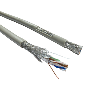 Cable CCA BC <span class=keywords><strong>Cat6</strong></span> de 305m con Blindaje Doble de Aluminio y Cobre, 24 AWG, 2PR, 4PR, <span class=keywords><strong>SF</strong></span>/<span class=keywords><strong>UTP</strong></span>, S/FTP, SSTP, SFTP, 100m, PVC - Product Image 1